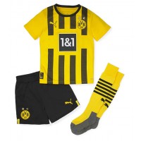 Borussia Dortmund Giovanni Reyna #7 Hjemmebanesæt Børn 2022-23 Kortærmet (+ Korte bukser)